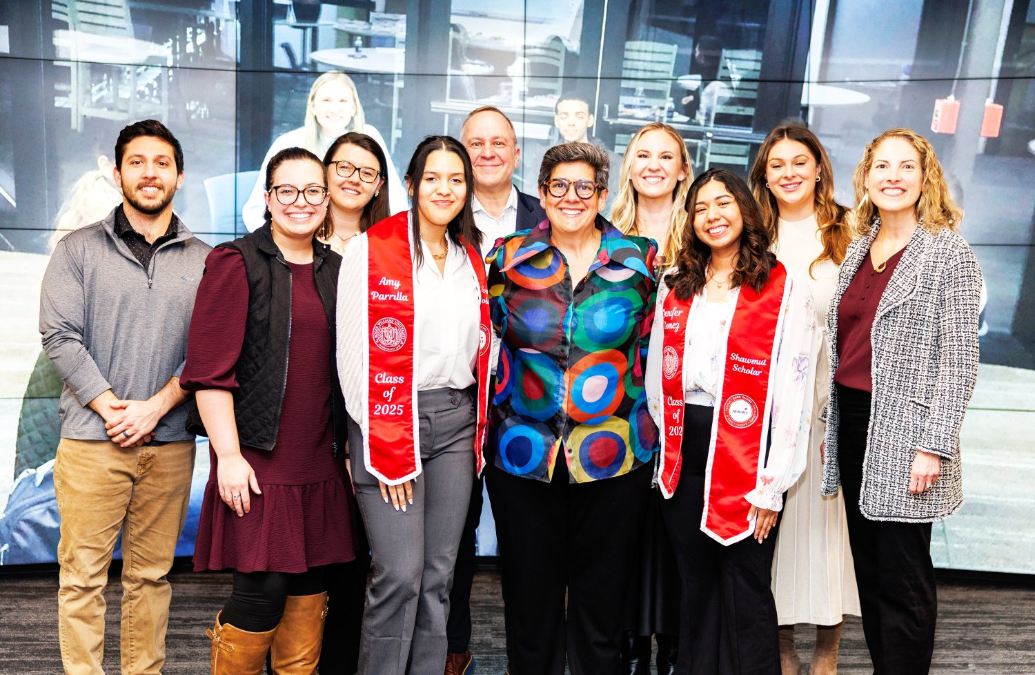 Shawmut Scholars and leaders gather to celebrate at a scholarship reception.