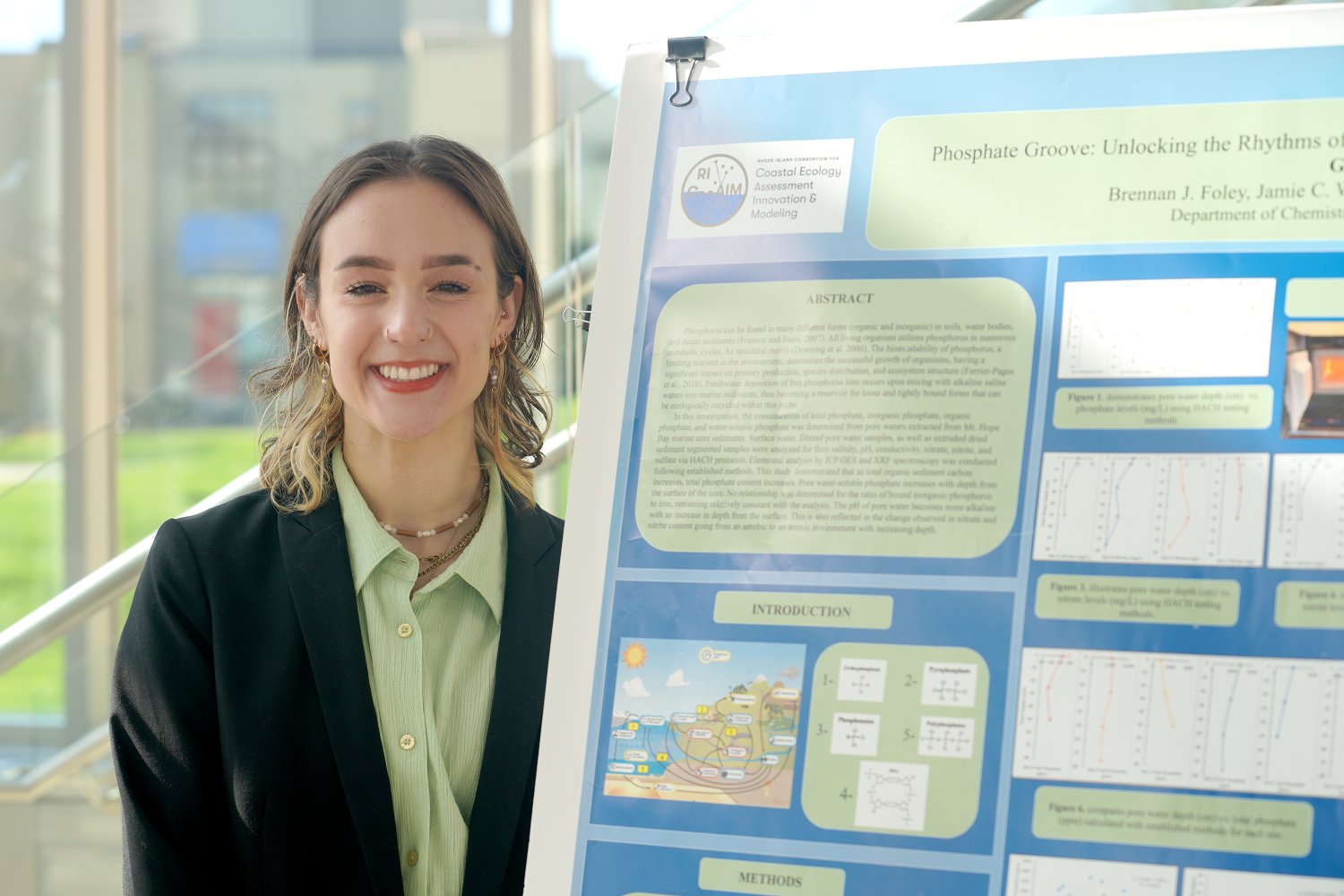 Gabriella Wade branched out into the Chemistry field to find how humans are impacting local waterways.