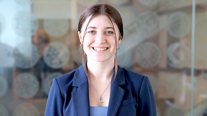 Kylie Durkin, a senior Finance major and Accounting minor, investigated how the recent shift to A.I. has influenced the stock markets.
