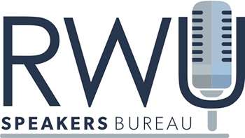 logo for Roger Williams University Speakers Bureau