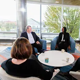 President Miaoulis meets with campus leadership