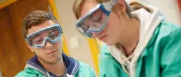 Students in lab.
