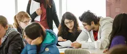 Students in classroom.