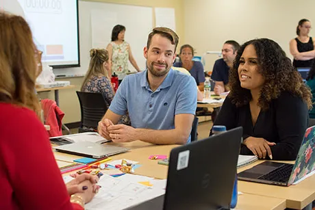 Providence area teachers participate in an English-as-a-Second Language training program.