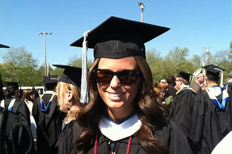Meaghan Coombs at the 2012 Commencement ceremony.