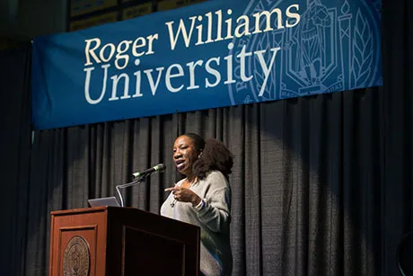 Guest speaker Tarana Burke