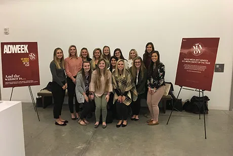 Students from the Advertising Club in Boston.