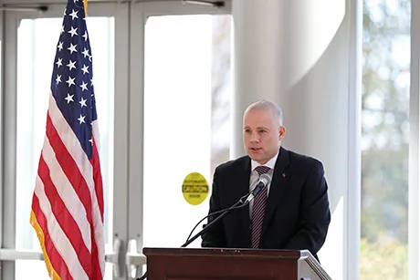 David Coombs delivers Veterans Day address