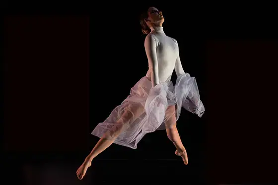 Dance student Erica Misilo during a performance