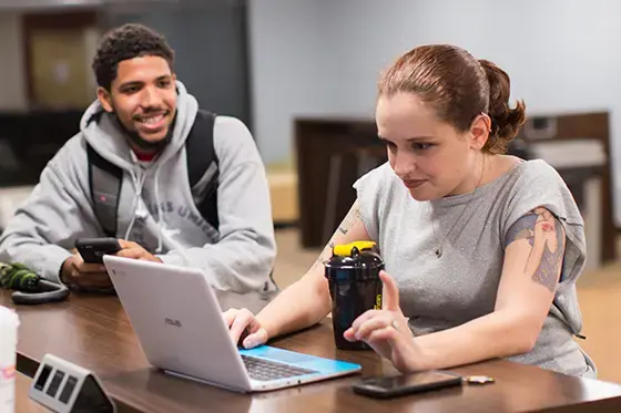 Students work toward degrees