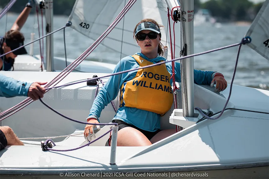 Molly Matthews sailing 