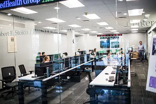 The Financial Services Center in GSB 